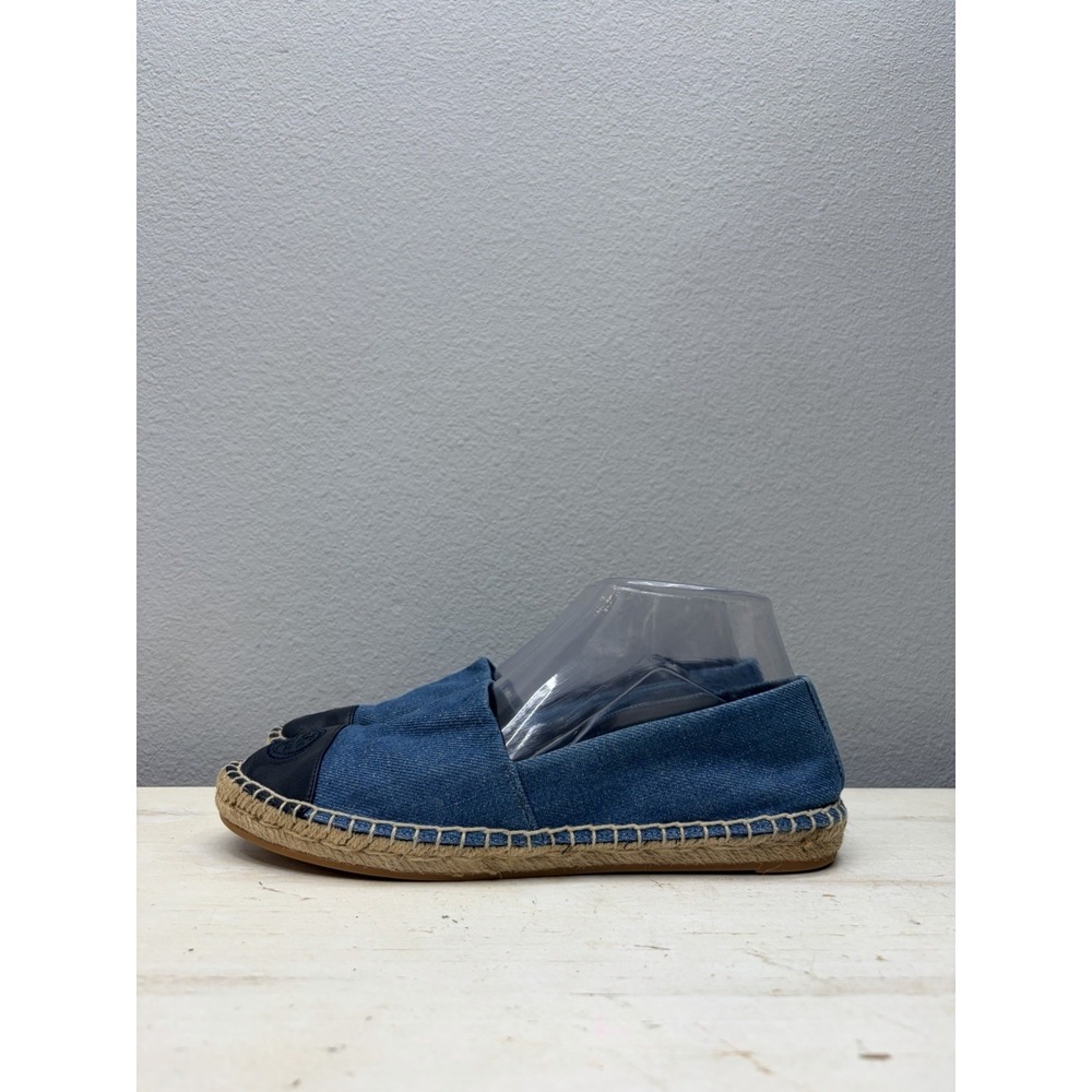 Tory Burch Blue Denim espadrilles Size 8